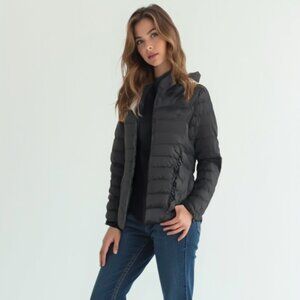 Uniqlo down feather Black Puffer Jacket L